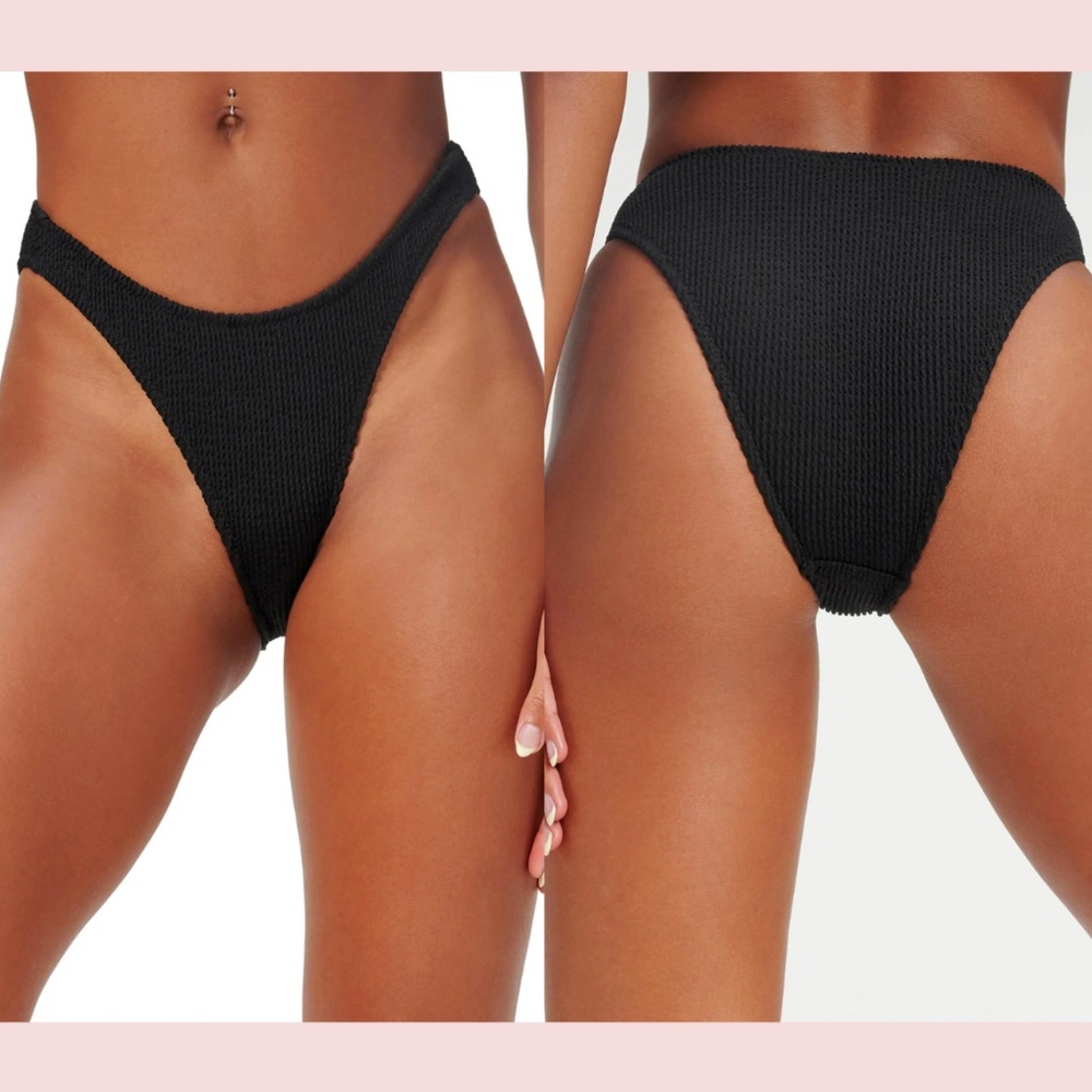 NEW $49 Good American [ GA 5/6 ] Always Fits‎ Bikini Bottoms Black GSW0148